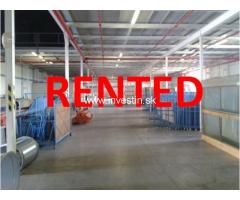  Warehouse of 3.540 m2 for rent in Slovakia