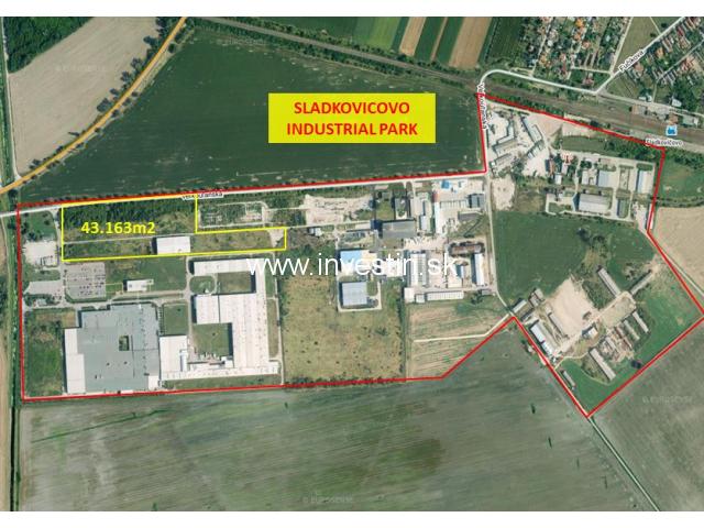 4 ha Plot in Sladkovicovo Industrial Park nearby VW, PSA and JLR