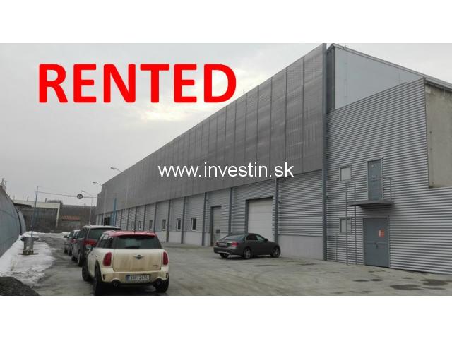 Industrial hall for rent with option to buy